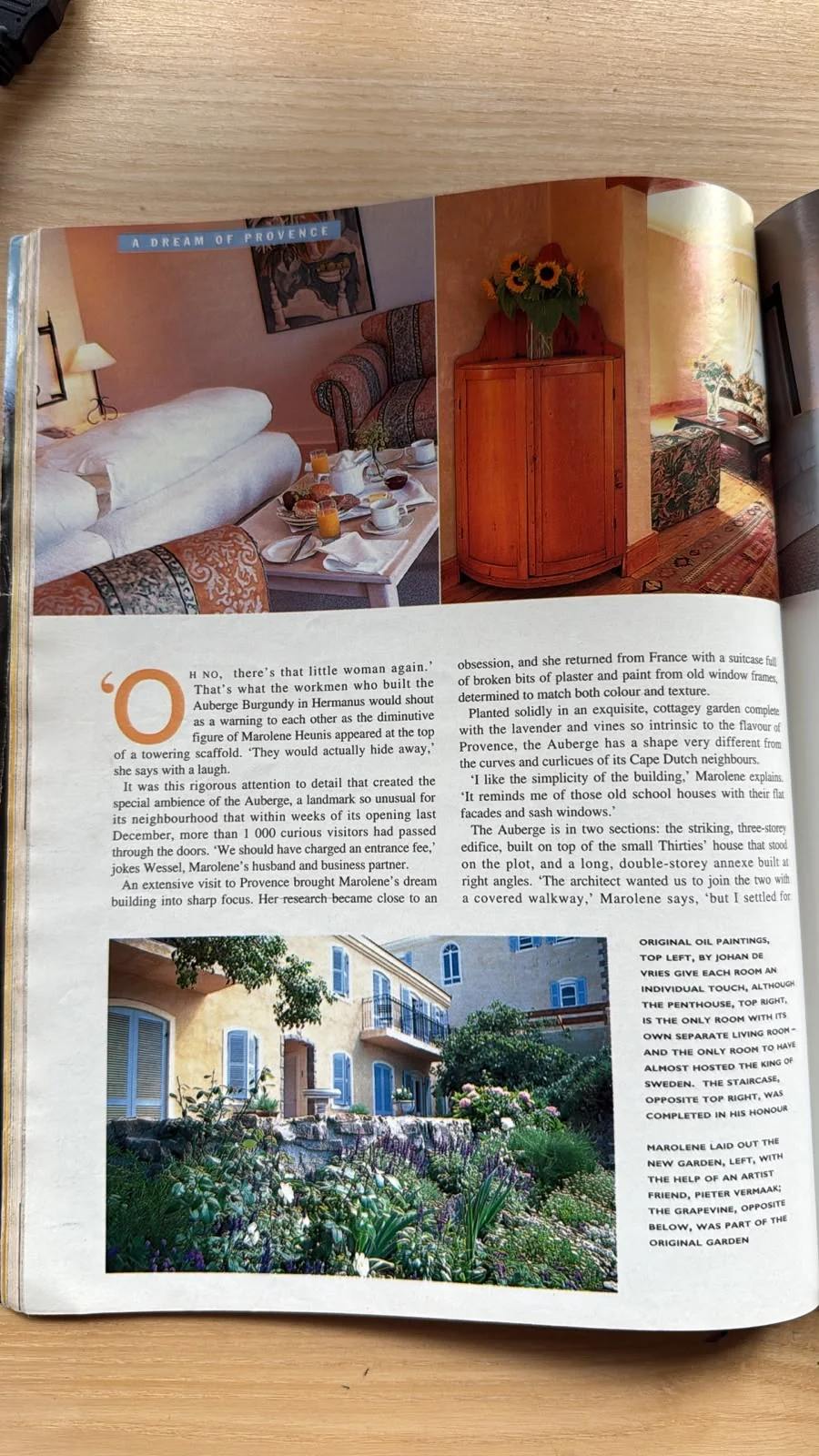 Opening spread